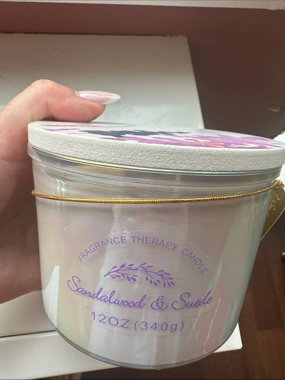 Sandalwood & Suede Fragrance Therapy Candle